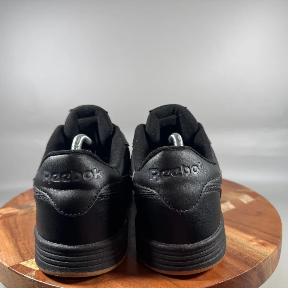 Reebok Club MEMT Mens Black Gum Leather Sneakers RBK007 Size 10.5